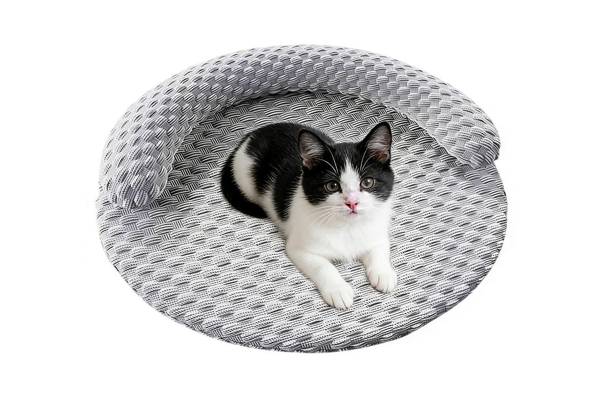 Washable Cooling Pet Bed with Removable Cover for Dogs & Cats | Gray (2)