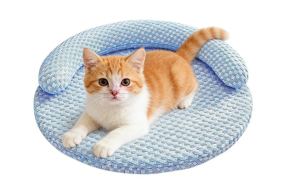 Washable Cooling Pet Bed with Removable Cover for Dogs & Cats | Gray (2)