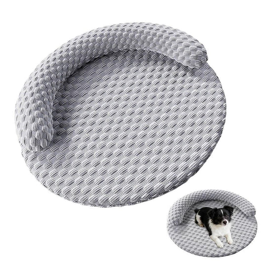 Washable Cooling Pet Bed with Removable Cover for Dogs & Cats | Gray