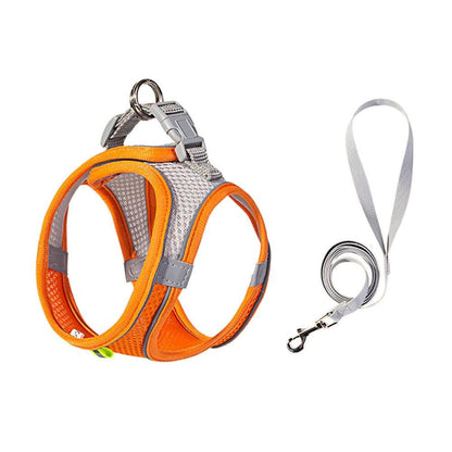 Cat Harness and Leash Set | Breathable Reflective Vest | Medium