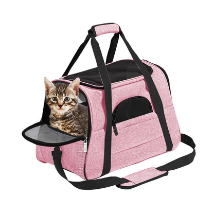 Cat Travel Carrier Bag | Portable Soft Carrier | Pink