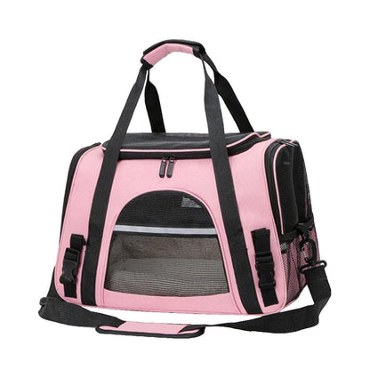 Cat Travel Carrier Bag | Portable Soft Carrier | Pink