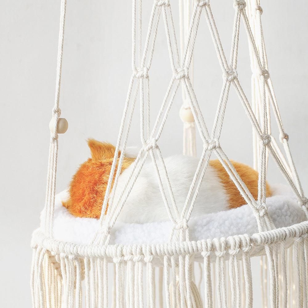 Pet Hammock Hanging Cat Bed | Aerial Window Seat Nest | Large