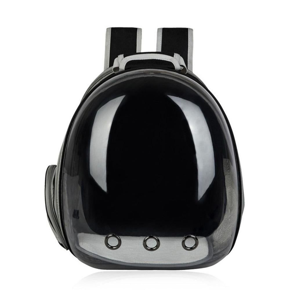 Expandable Cat Backpack Carrier | Tinted Bubble Window | Black