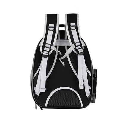 Expandable Cat Backpack Carrier | Tinted Bubble Window | Black