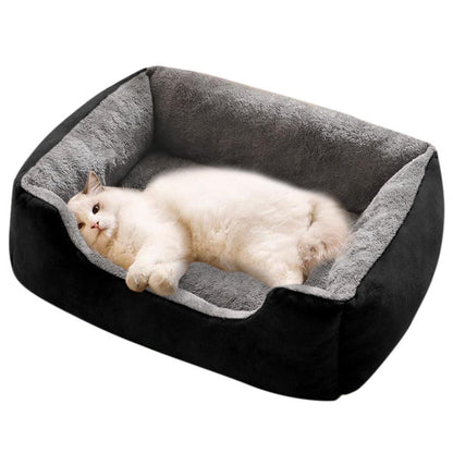 Rectangle Pet Bed for Dogs Cats Beds Warming Soft Calming Sleeping