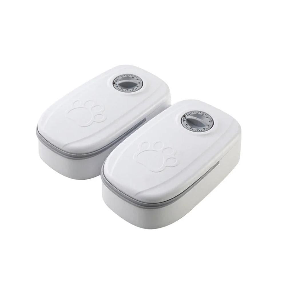 Timer Controlled Pet Feeder for Cats & Small Dogs Wet/Dry Food Style 2