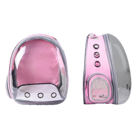 Expandable Cat Backpack Carrier | Tinted Bubble Window | Pink