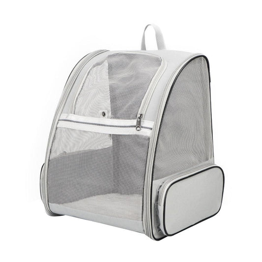 Travel Cat Carrier Backpack | Breathable Outdoor | Grey