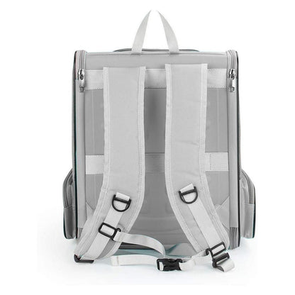 Travel Cat Carrier Backpack | Breathable Outdoor | Grey