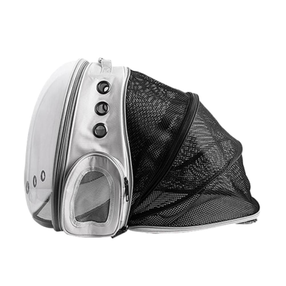 Expandable Cat Backpack Carrier | Tinted Bubble Window | Grey
