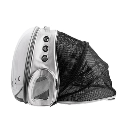 Expandable Cat Backpack Carrier | Tinted Bubble Window | Grey