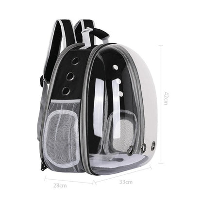 Expandable Cat Backpack Carrier | Tinted Bubble Window | Grey