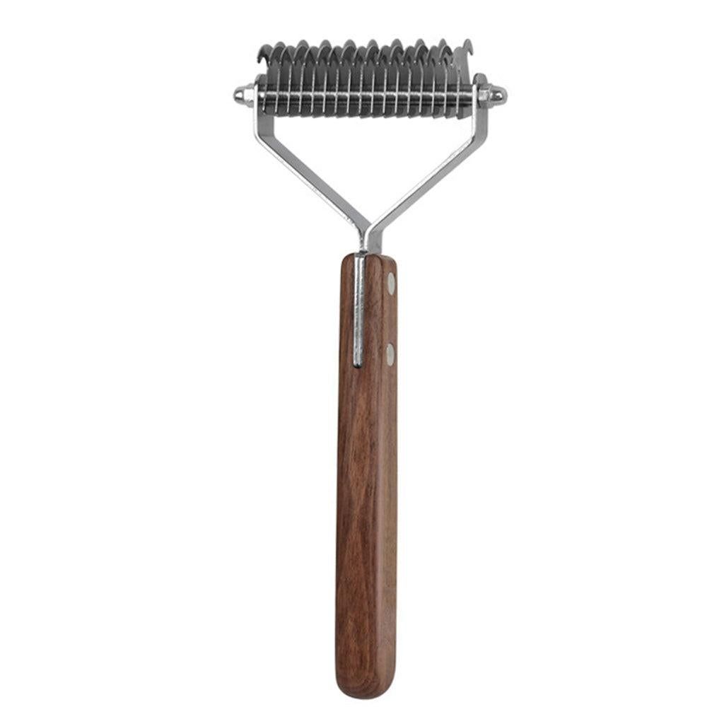 Large 2-Sided Undercoat Rake for Dogs & Cats Pet Grooming Dematting