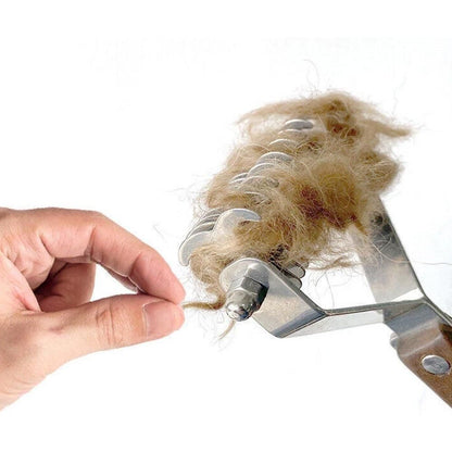 Large 2-Sided Undercoat Rake for Dogs & Cats Pet Grooming Dematting