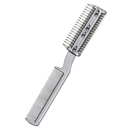 Two-Sided Pet Grooming Comb with Razor for Dog & Cat Fur Trimming