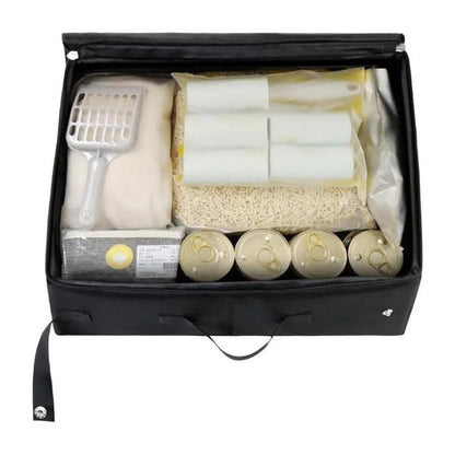 Portable Foldable Cat Travel Litter Box | Black