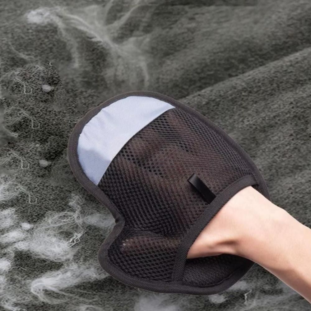 Pet Hair Removal Glove - Electrostatic Grooming Mitt for Cats and Dogs