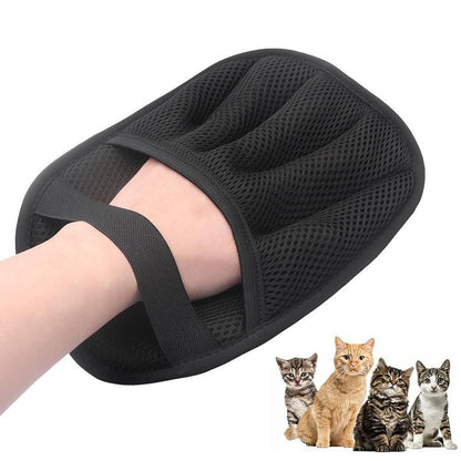 Pet Hair Removal Glove - Electrostatic Grooming Mitt for Cats and Dogs