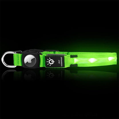 Luminous LED Pet Dog Collar Light-up USB Rechargeable Dog Collar Green (3)