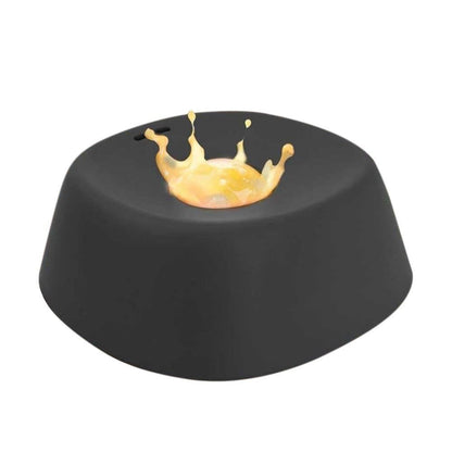 Slow Feeder Dog Bowl with Rolling Ball for Treats Snacks Training Black