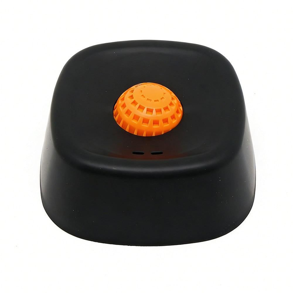 Slow Feeder Dog Bowl with Rolling Ball for Treats Snacks Training Black