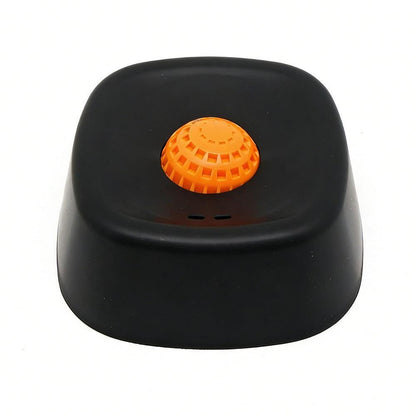 Slow Feeder Dog Bowl with Rolling Ball for Treats Snacks Training Black