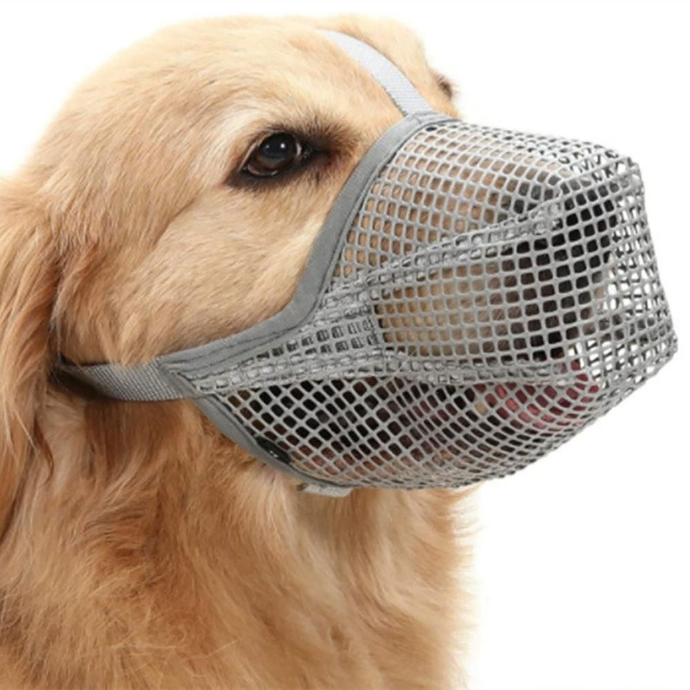 Soft Mesh Covered Dog Muzzle with Adjustable Straps Anti-Biting