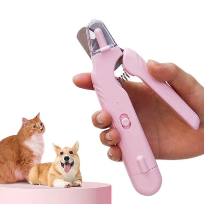 2-in-1 Pet Nail Grinder with LED Lights USB Rechargeable Dog Nail
