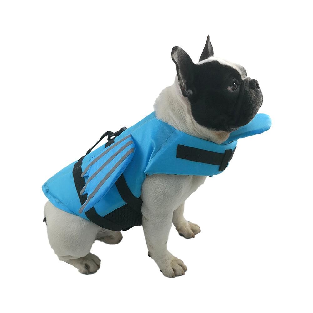 Dog Life Jacket Wings Pet Life Vest Adjustable Dog Flotation Swim Vest | Blue (3)