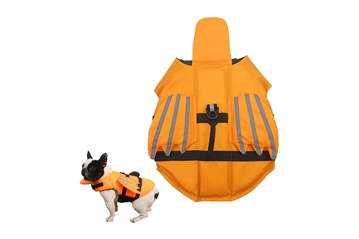 Dog Life Jacket Wings Pet Life Vest Adjustable Dog Flotation Swim Vest | Blue (3)