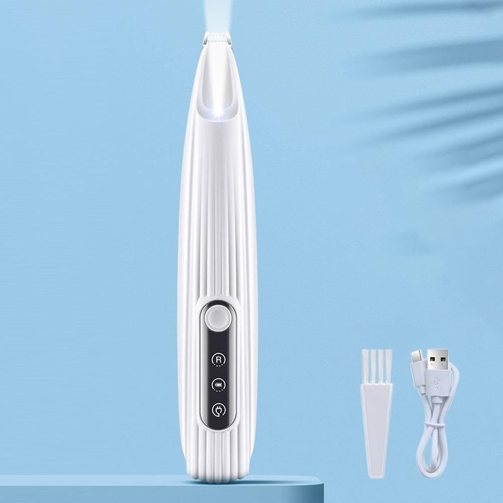 Dog Paw Trimmer with LED Light Rechargeable Pet Hair Clippers for Small