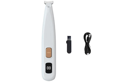 Dog Paw Trimmer with LED Light Rechargeable Pet Hair Clippers for Small