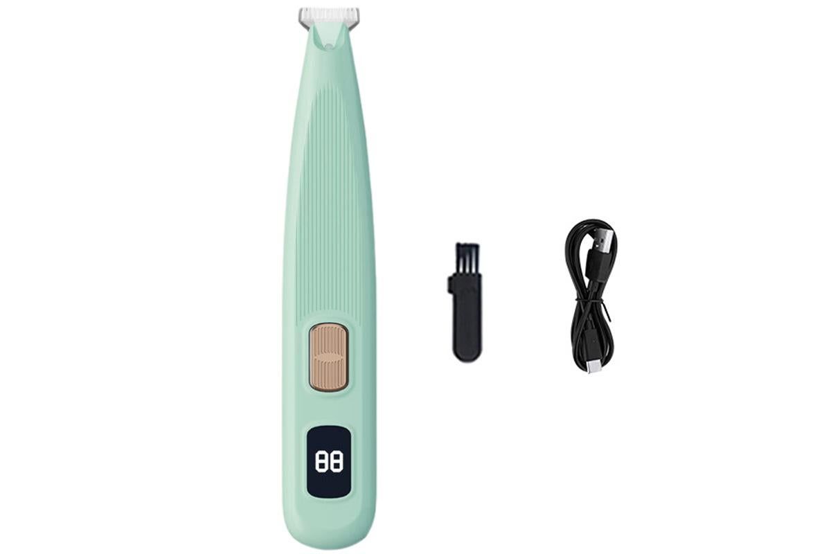 Dog Paw Trimmer with LED Light Rechargeable Pet Hair Clippers for Small