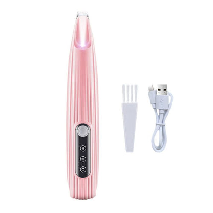 Dog Paw Trimmer with LED Light Rechargeable Pet Hair Clippers for Small