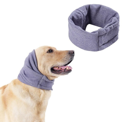 Dog Calming Ear Wraps Ear Protection Cover Pet Dog Head Muff Dark Gray (2)