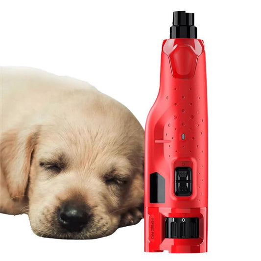 6-Speed Electric Nail Grinder Pet Dog Nail Trimmers File with 2 LED