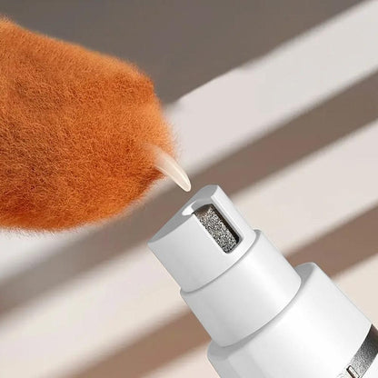4-in-1 Dog Hair Clipper Dog Paw Trimmer Dog Grooming Kit White