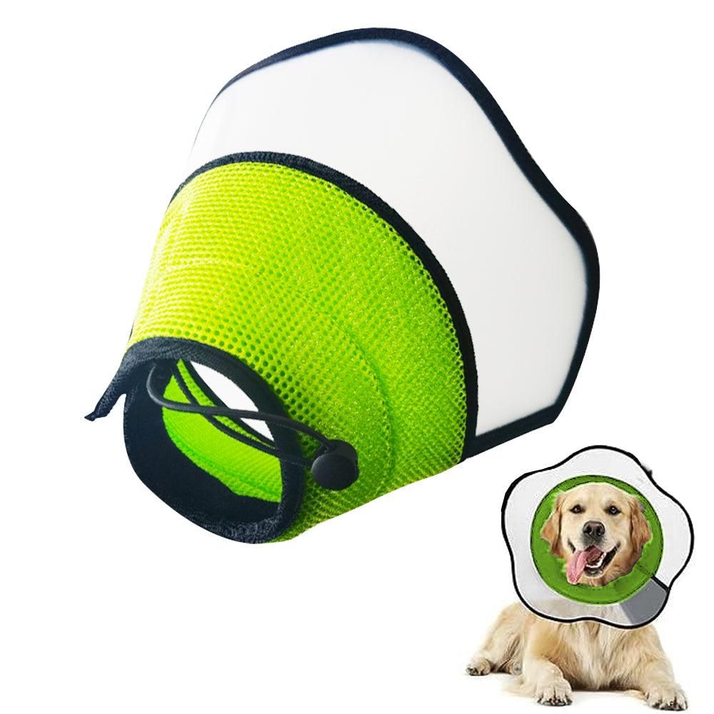 Black Soft Adjustable Pet Elizabethan Cone Collar | Size M