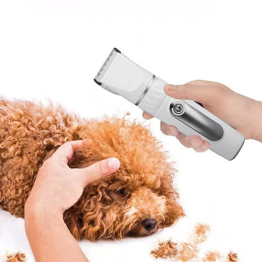 Electric Dog Cat Grooming Kit Cordless Pet Hair Shaver Scissors