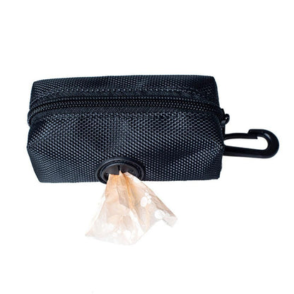Dog Poop Bag Dispenser with Holder | Puppy Walking Cleanup | Black