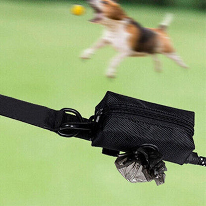Dog Poop Bag Dispenser with Holder | Puppy Walking Cleanup | Black