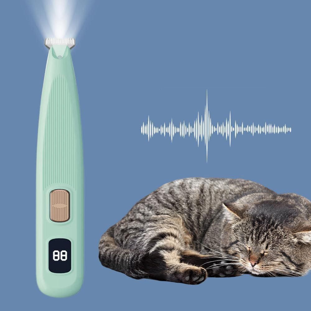 Cordless LED Dual-Speed Pet Paw Trimmer for Dogs & Cats Green