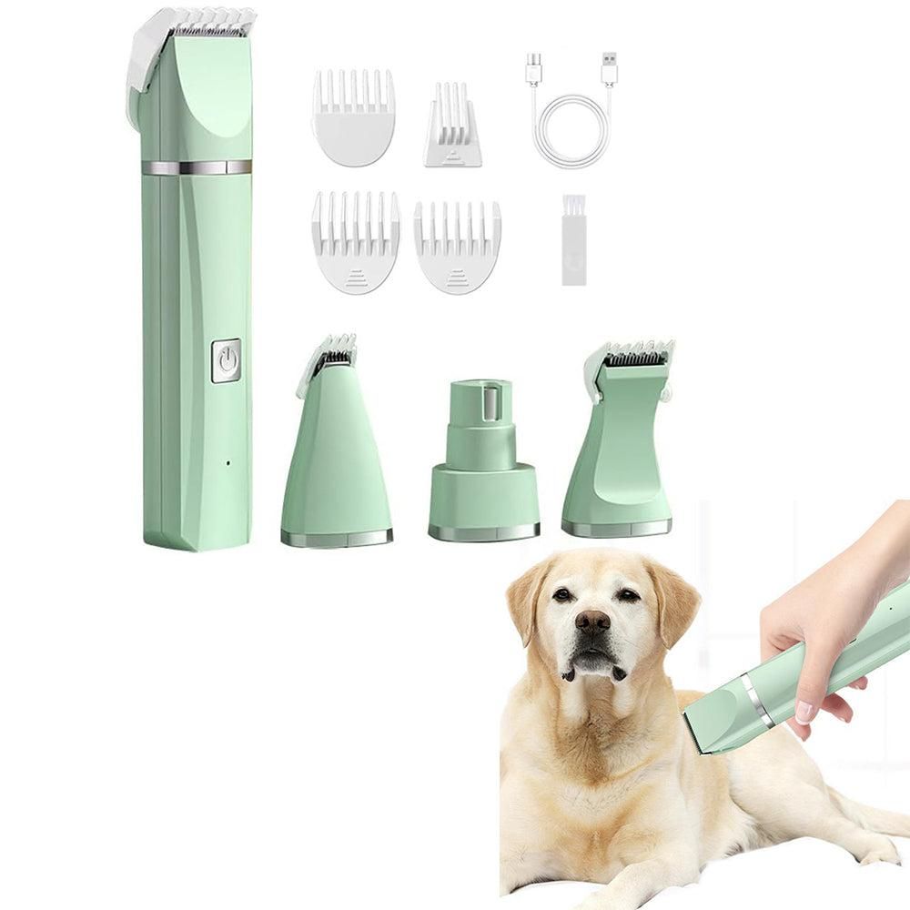 Pet Grooming Kit Cat Dog Clippers Pet Hair Trimmer Electric Shaver White