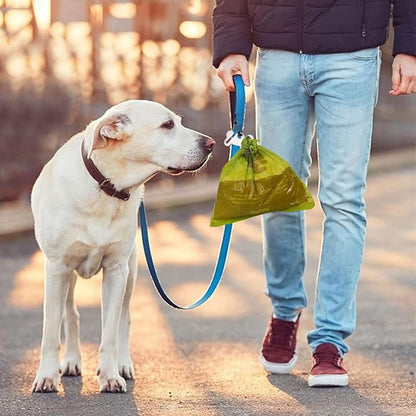 Metal Dog Poop Bag Holder Clips 2-Pack | Hands-Free Leash Attachment