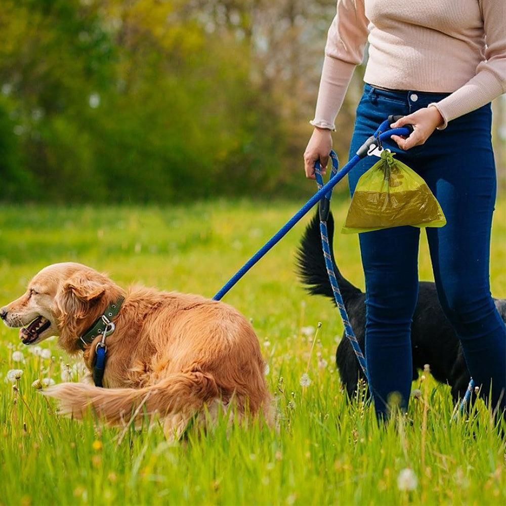Metal Dog Poop Bag Holder Clips 2-Pack | Hands-Free Leash Attachment