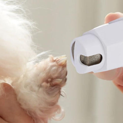 Pet Electric Nail Grinder Clippers Dog Cat LED Light Grooming Trimmer