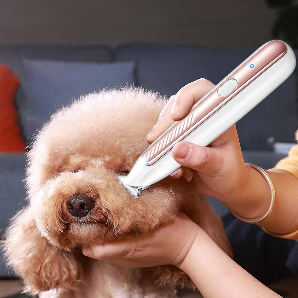 Pet Dog Paw Trimmer with LED Light Cordless Electric Pet Paw Grooming