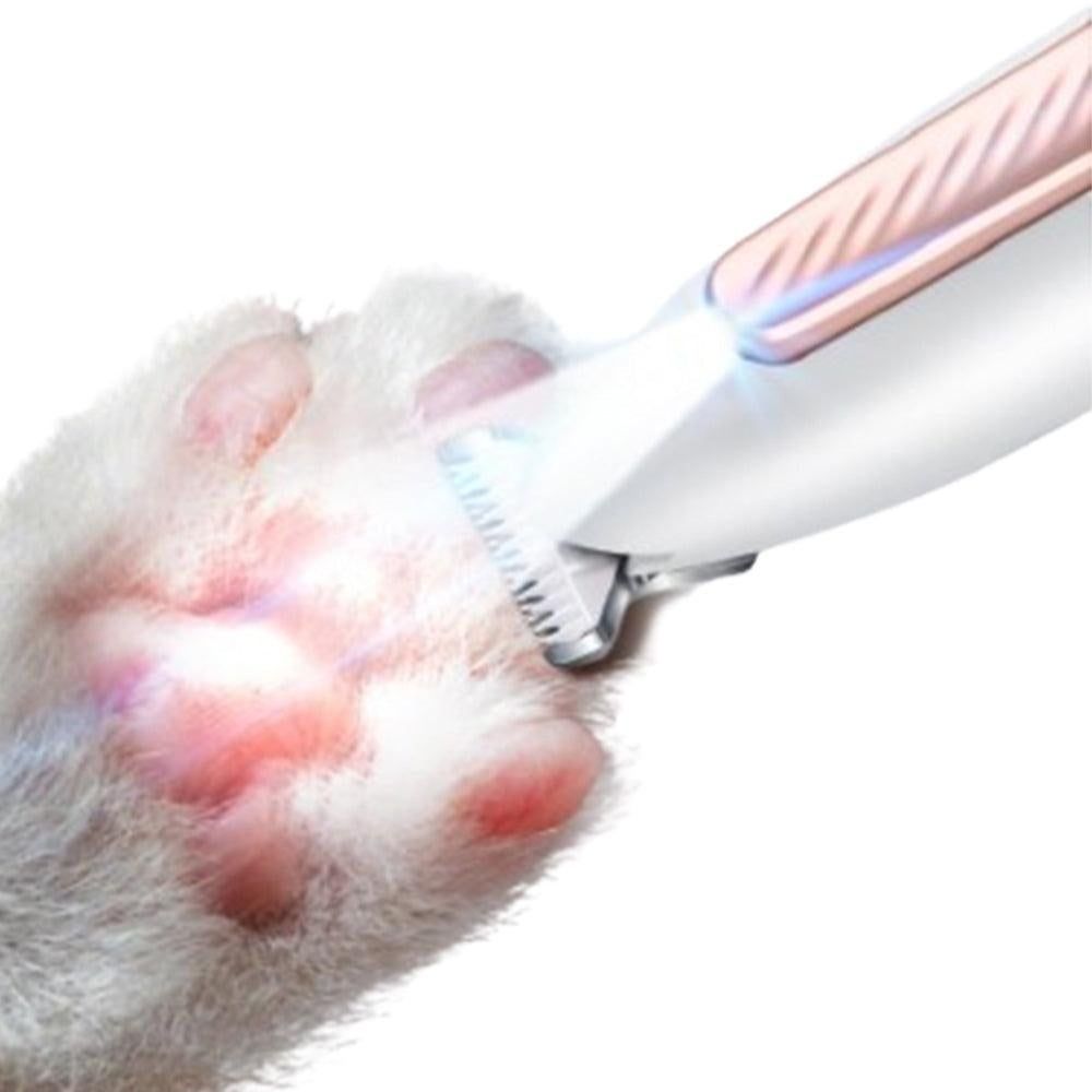 Pet Dog Paw Trimmer with LED Light Cordless Electric Pet Paw Grooming