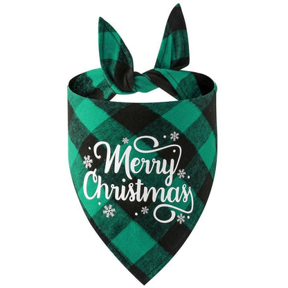 Christmas Pet Triangle Scarf Dog Bandana Pet Wearable Accessories Red